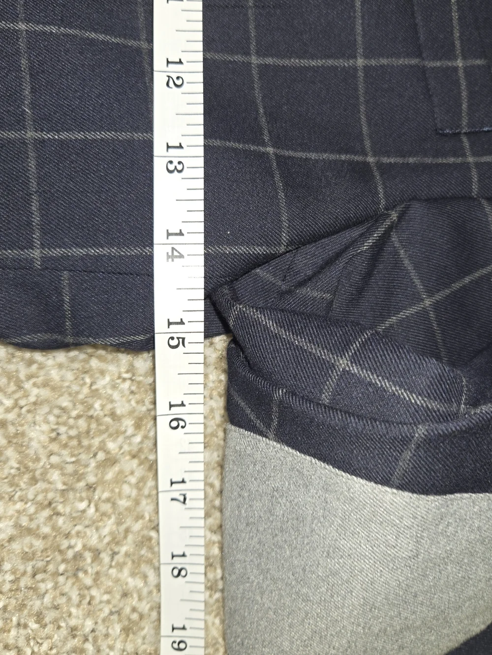 Ralph Lauren Boys Navy Windowpane Blazer